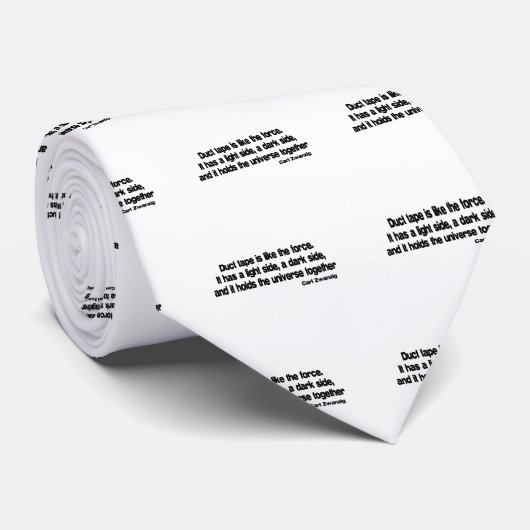 Funny Duct Tape quote Stropdas (Opgerold)