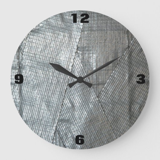 Funny Duct Taped Handyman Shop Clock Grote Klok (Voorkant)