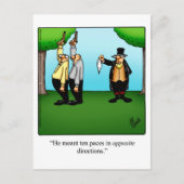 Funny "Dueling Humor" Briefkaart (Voorkant)