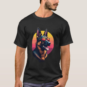 Funny Duitse Herdershond Ontwerp Kunst Kostuum Out T-shirt