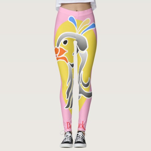 Funny Duke Duck leggins - colorful and cute Leggings (Voorkant)
