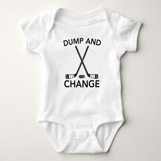 Funny Dump And Change Hockey Romper (Voorkant)