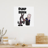 Funny Dump Joe Biden Cartoon Poster (Keuken)