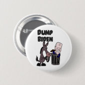 Funny Dump Joe Biden Cartoon Ronde Button 5,7 Cm (Voorkant /achterkant)