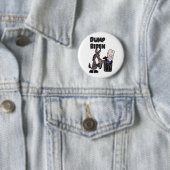 Funny Dump Joe Biden Cartoon Ronde Button 5,7 Cm (In situ)
