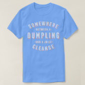 Funny Dumpling en een Juice Cleice Dim Sum Vegan T-shirt (Design voorkant)