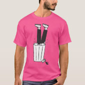 Funny Dumpster Diving Bin T-shirt (Voorkant)