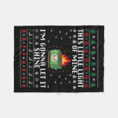 Funny Dumpster Fire Ugly Christmas Sweaters For Me Fleece Deken (Voorkant (Horizontaal))