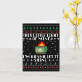 Funny Dumpster Fire Ugly Christmas Sweaters For Me Kaart (Gele Bloem)