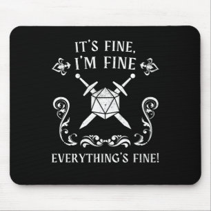 Funny Dungeon Tabletop Gamer Slogan Muismat