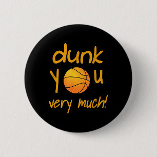 Funny Dunk You Very Much Basketball Summer Camp SP Ronde Button 5,7 Cm