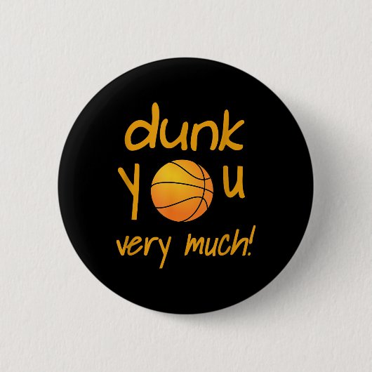 Funny Dunk You Very Much Basketball Summer Camp SP Ronde Button 5,7 Cm (Voorkant)