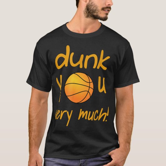 Funny Dunk You Very Much Basketball Summer Camp SP T-shirt (Voorkant)