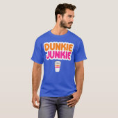 Funny Dunkie Junkie Coffee Love Funny Coffee Sayin T-shirt (Voorkant volledig)