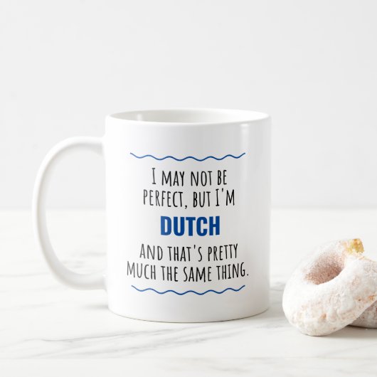 Funny Dutch Holland Gift Idea Mok (Met donut)