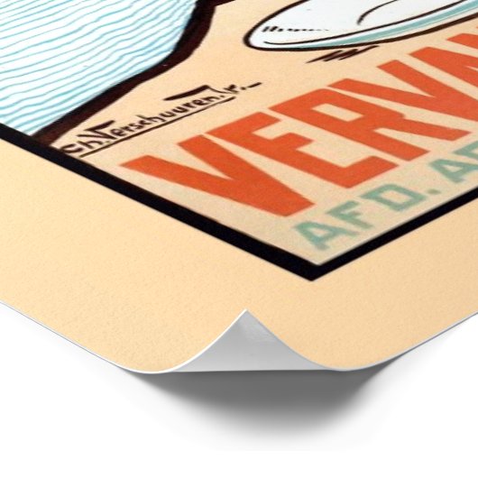 Funny Dutch koffievervanger adverteren Poster (Hoek)