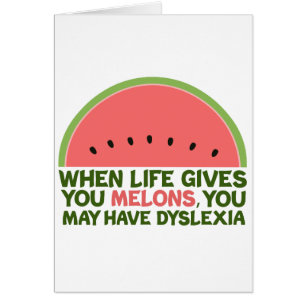 Funny Dyslexia Quote Dyslexic Humor Card