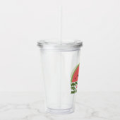 Funny Dyslexia Quote Dyslexic Humor Watermeloen Acryl Drinkbeker (Rechts)