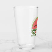 Funny Dyslexia Quote Dyslexic Humor Watermeloen Glas (Rechts)