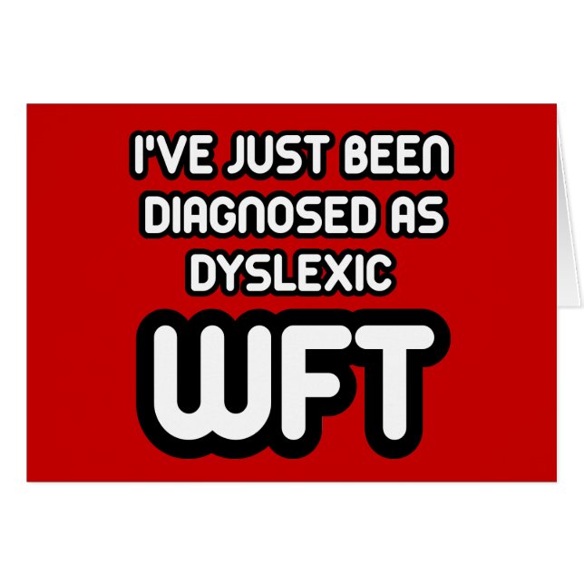 Funny dyslexic (Voorkant Horizontaal)