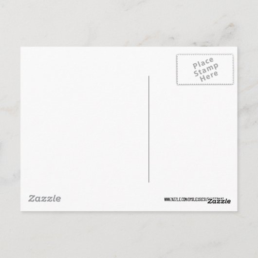 Funny dyslexic briefkaart (Achterkant)