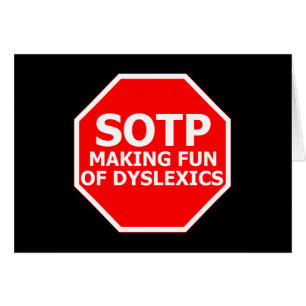 Funny dyslexic-teken