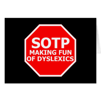 Funny dyslexic-teken