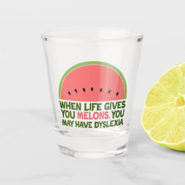 Funny Dyslexie Shot Glas