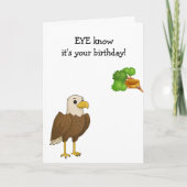Funny Eagle Eyesight Age Burn Kaart (Voorkant)