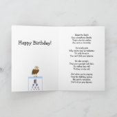 Funny Eagle Eyesight Age Burn Kaart (Binnen)