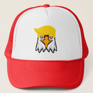 Funny Eagle met Trump Hair T-Shirt Trucker Pet