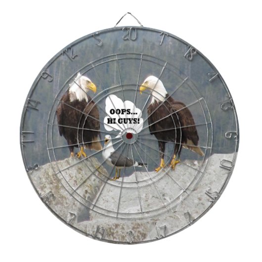 Funny Eagles en Seagull Dartbord (Voorkant)