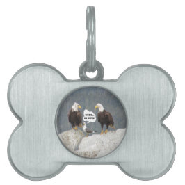 Funny Eagles en Seagull Huisdieren Naamplaatje