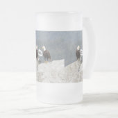 Funny Eagles en Seagull Matglas Bierpul (Voorkant rechts)