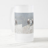 Funny Eagles en Seagull Matglas Bierpul (Voorkant links)