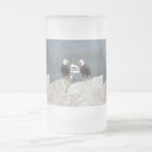 Funny Eagles en Seagull Matglas Bierpul (Center)