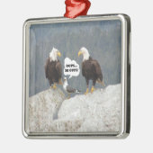 Funny Eagles en Seagull Metalen Ornament (Links)