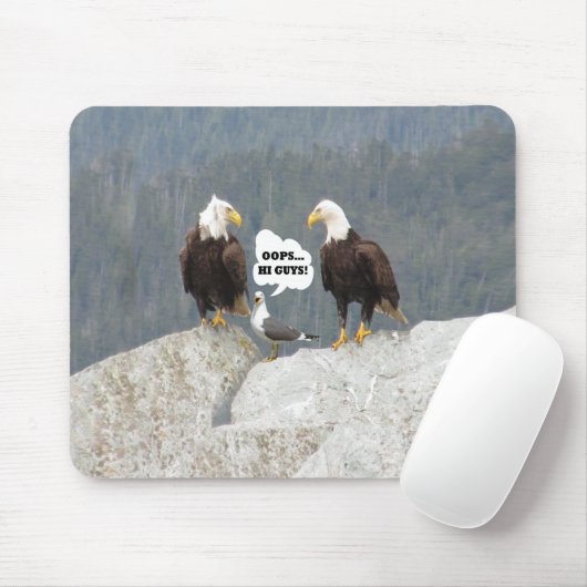 Funny Eagles en Seagull Muismat (Met muis)