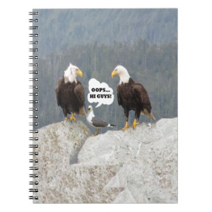 Funny Eagles en Seagull Notitieboek
