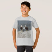 Funny Eagles en Seagull T-shirt (Voorkant volledig)