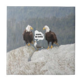 Funny Eagles en Seagull Tegeltje (Voorkant)