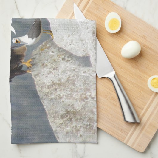 Funny Eagles en Seagull Theedoek (Quarter Fold)