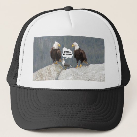 Funny Eagles en Seagull Trucker Pet (Voorkant)