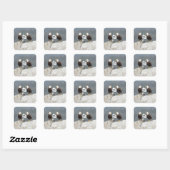 Funny Eagles en Seagull Vierkante Sticker (Vel)