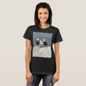 Funny Eagles en Seagull Vrouwen Basic T-shirt (Voorkant volledig)