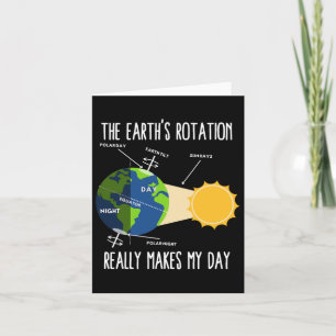Funny Earth Rotation Earth Day Science Teacher Kin Kaart