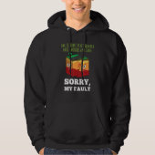 Funny Earthquake Sorry My Fault Geology Science Te Hoodie (Voorkant)