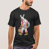 Funny Easter Bigfoot Sasquatch With Bunny Ears Cos T-shirt (Voorkant)