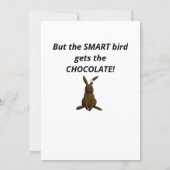 Funny Easter Bird Pun Flat Holiday Card Feestdagenkaart (Achterkant)