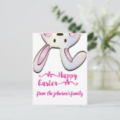 Funny Easter Bunny Briefkaart (Staand voorkant)